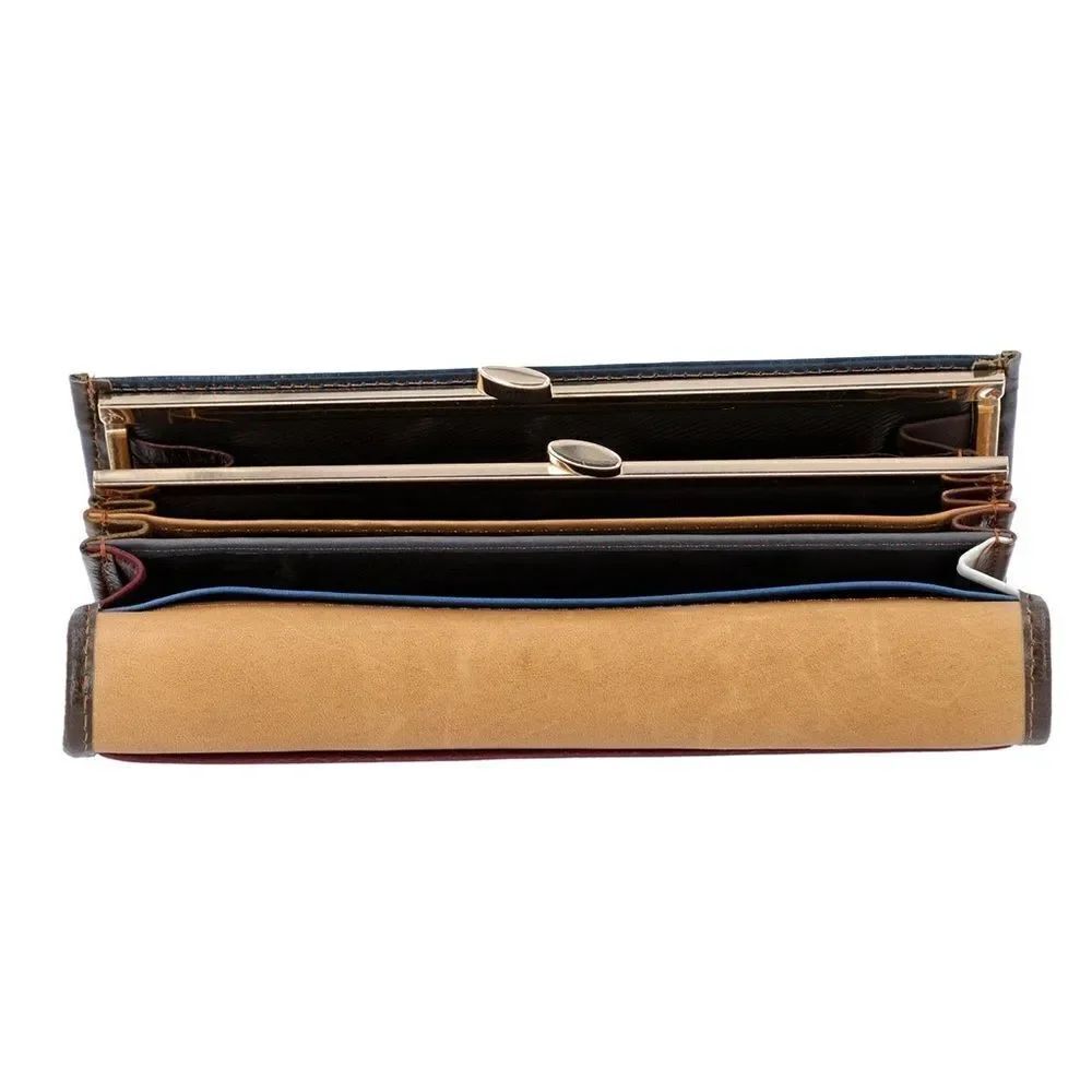 CHAOS Genuine Leather Multicolor Patchwork Wallet - Picture 4 of 5